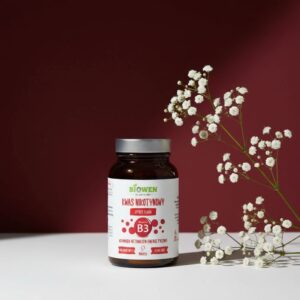 Niacyna Witamina B3 (kwas nikotynowy, proszek), 120 g – Biowen