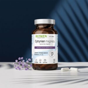 Cytrynian magnezu + witamina B6, 825 mg, 100 kaps. – Biowen