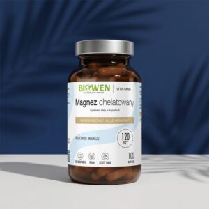 Magnez Chelatowany 840 mg (diglicynian magnezu), 100 kaps. – Biowen