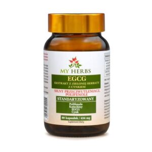 EGCG Ekstrakt z Zielonej Herbaty z Cynkiem, 80 kaps. – Bio Herbs