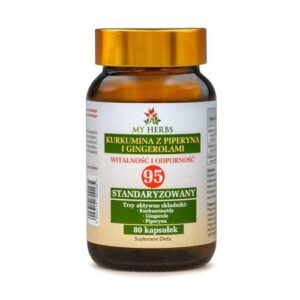 Kurkumina 95% + piperyna + gingerole, 80 kaps. – Bio Herbs