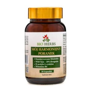 Mój Harmonijny Poranek Wild Yam + NAC + Witamina B6, 60 kaps. – Bio Herbs