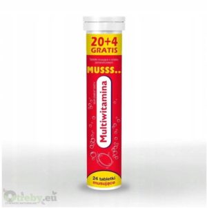 MUSSS Multivitamina, 24 tabl. mus. – Vitafizz