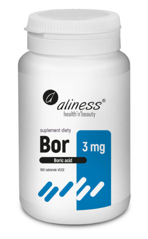 Bor 3 mg (kwas borowy), 100 tabl. – Aliness