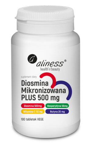 Diosmina Mikronizowana Plus 500 mg, 100 tabl. – Aliness