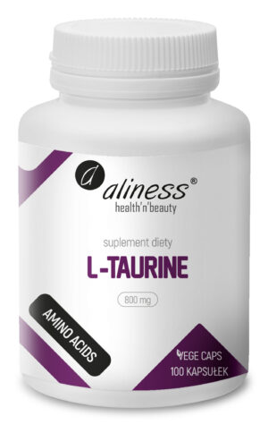 L-Taurine L-tauryna 800 mg, 100 kaps. vege – Aliness