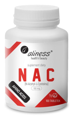 NAC N-Acetyl-L-Cysteine 190 mg, 100 tabl. – Aliness