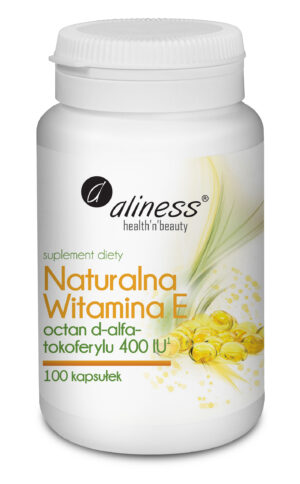 Naturalna Witamina E 400 IU, 100 kaps. – Aliness