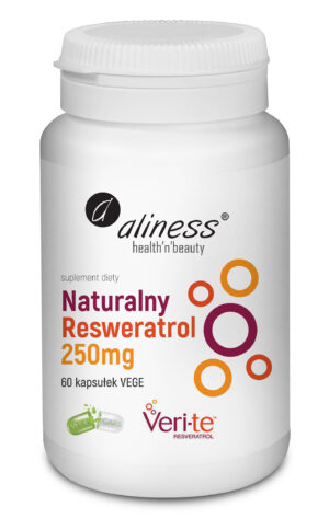 Naturalny Resweratrol Veri-Te 250 mg, 60 kaps. – Aliness