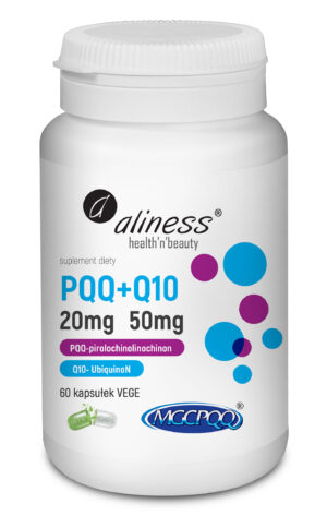 Aliness, PQQ MGCPQQ® 20 mg + Q10 50 mg x 60 Vege caps