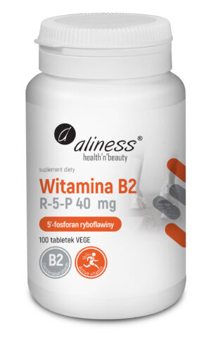 Witamina B2 R-5-P (ryboflawina) 40 mg, 100 tabl. – Aliness
