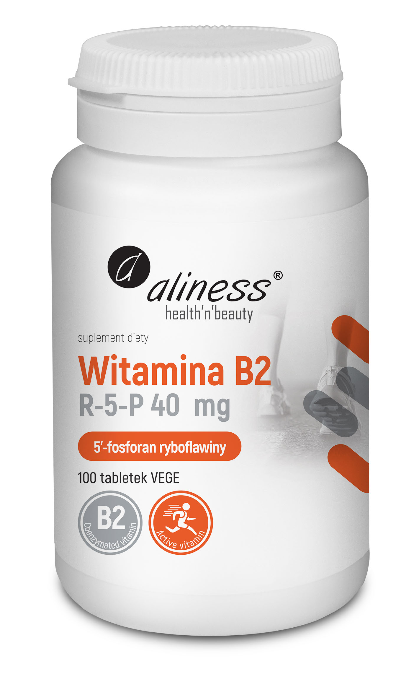 Witamina B2 R-5-P (ryboflawina) 40 mg, 100 tabl. – Aliness