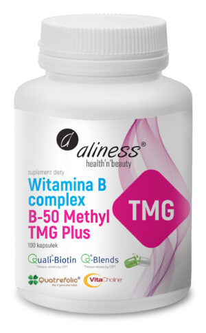 Witamina B Complex B-50 Methyl TMG Plus, 100 kaps. – Aliness