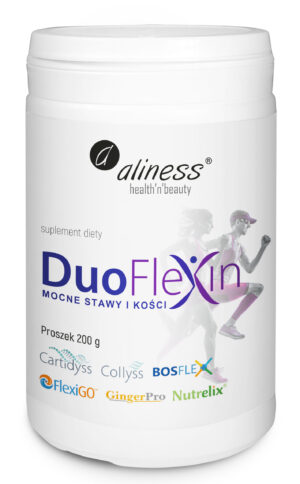Duoflexin (Kolagen na stawy i kości), proszek 200 g – Aliness