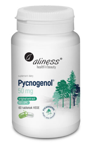 Pycnogenol extract 65% 50 mg, 60 tabl. vege – Aliness