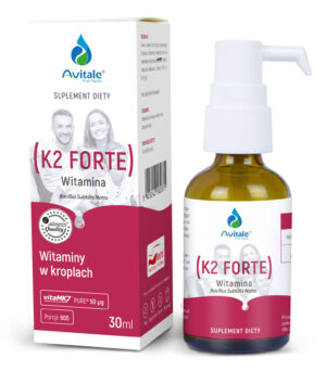 Avitale Witamina K2 Forte (VitaMK7) 50 µg, krople, 30 ml – Aliness
