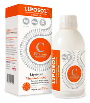 Liposol C 1000 Witamina C 1000 (Liposomalna, buforowana, pomarańcza), 250 ml – Aliness
