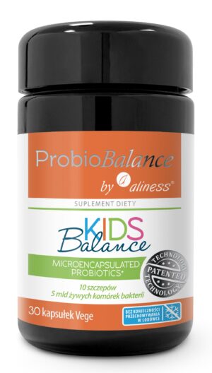ProbioBALANCE KIDS Balance, 5 mld bakterii, 30 kaps. vege – Aliness