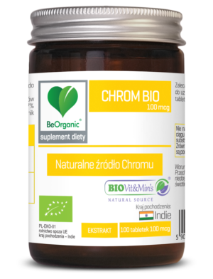 BeOrganic Chrom BIO 100 mcg, 100 tabl. – Medicaline