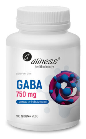GABA 750 mg, 100 tabl. vege – Aliness