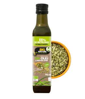 Olej z pestek dyni BIO tłoczony na zimno, 250 ml – Big Nature