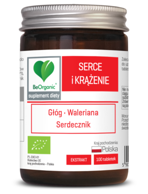BeOrganic Serce i Krążenie BIO 500 mg, 100 tabl. – Aliness