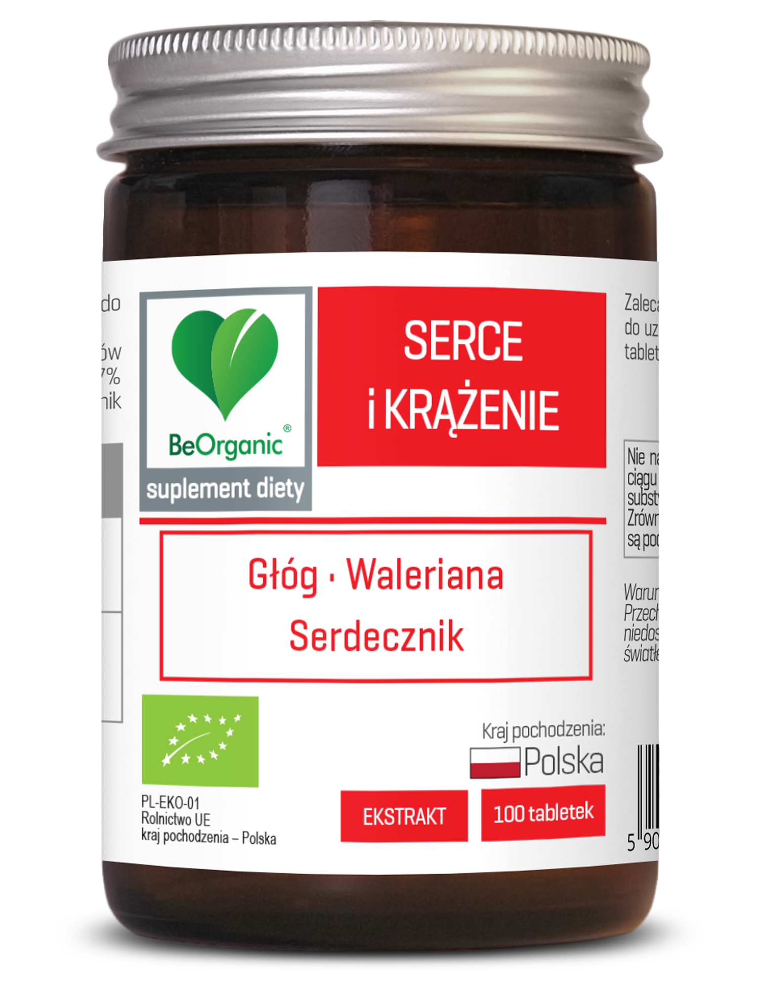 BeOrganic Serce i Krążenie BIO 500 mg, 100 tabl. – Aliness