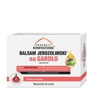 Balsam Jerozolimski na gardło, pastylki do ssania, 16 szt. – Produkty Bonifraterskie