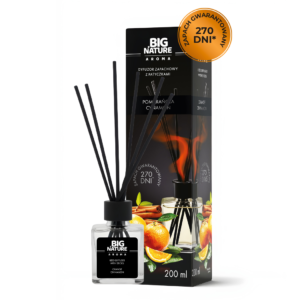 Dyfuzor zapachowy Pomarańcza Cynamon, 200 ml – Big Nature