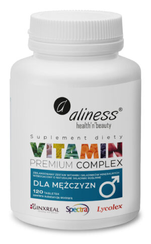 Premium Vitamin Complex (Multiwitamina dla mężczyzn), 120 tabl. – Aliness