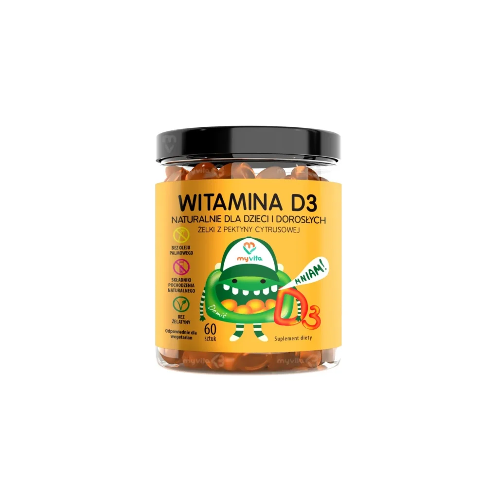 Witamina D3 Naturalne Żelki Family, 60 szt. – MyVita