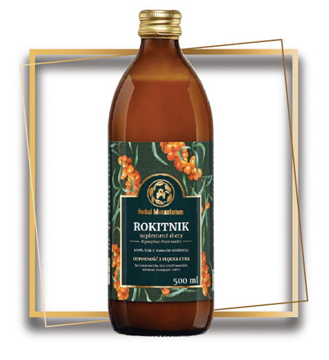 Herbal Monasterium Sok z rokitnika 100%, 500 ml – Herbal Pharmaceuticals