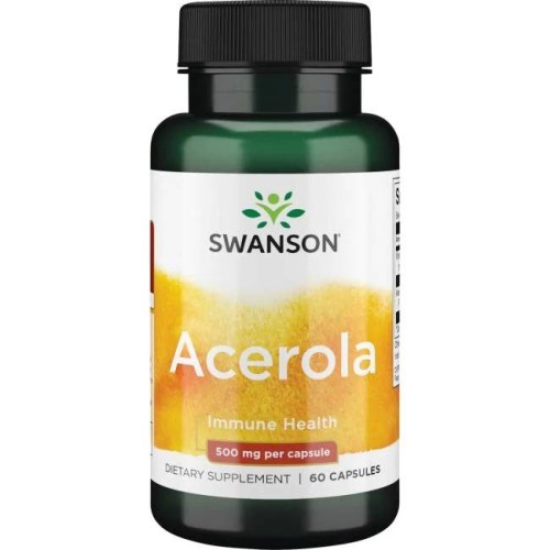Acerola 500 mg, 60 kaps. – Swanson