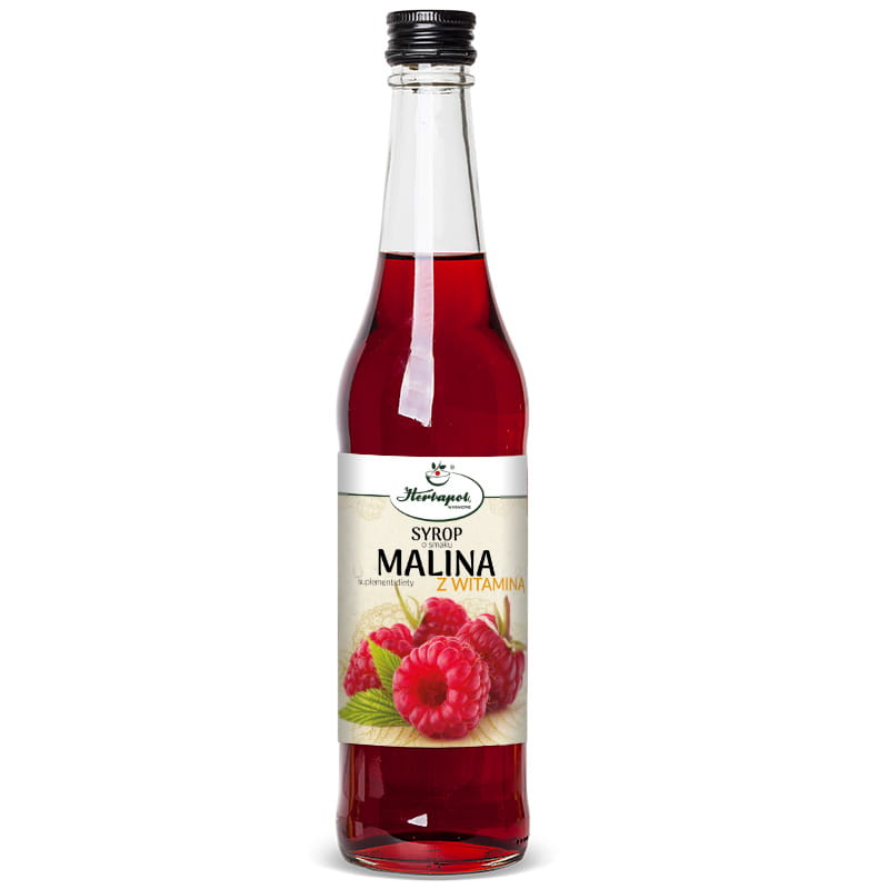 Syrop Malina z witaminą C, 480 ml – Herbapol Kraków