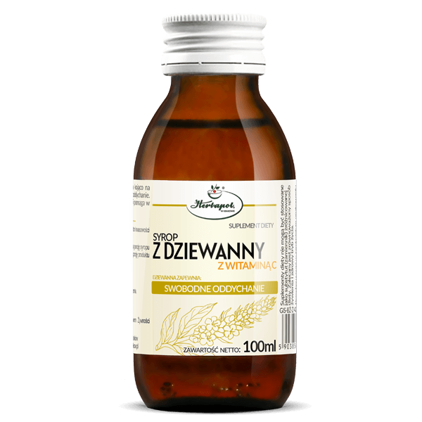 Syrop z dziewanny z witaminą C, 100 ml – Herbapol Kraków