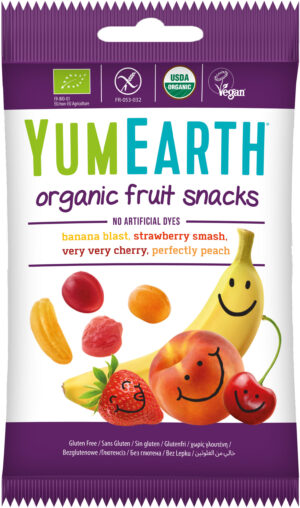 Żelki bez żelatyny EKO Fruit Snacks, 10x19,8 g – YumEarth