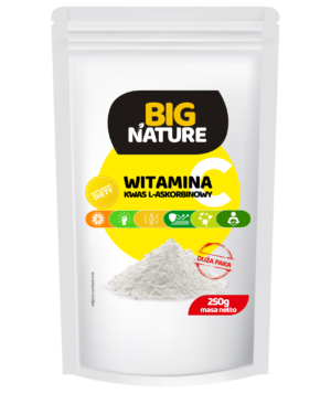 Witamina C (kwas L-askorbinowy), proszek, 1 kg – Big Nature