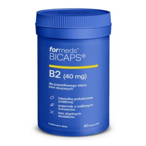 BICAPS B2 Witamina B2 (Ryboflawina 40 mg), 60 kaps. – ForMeds