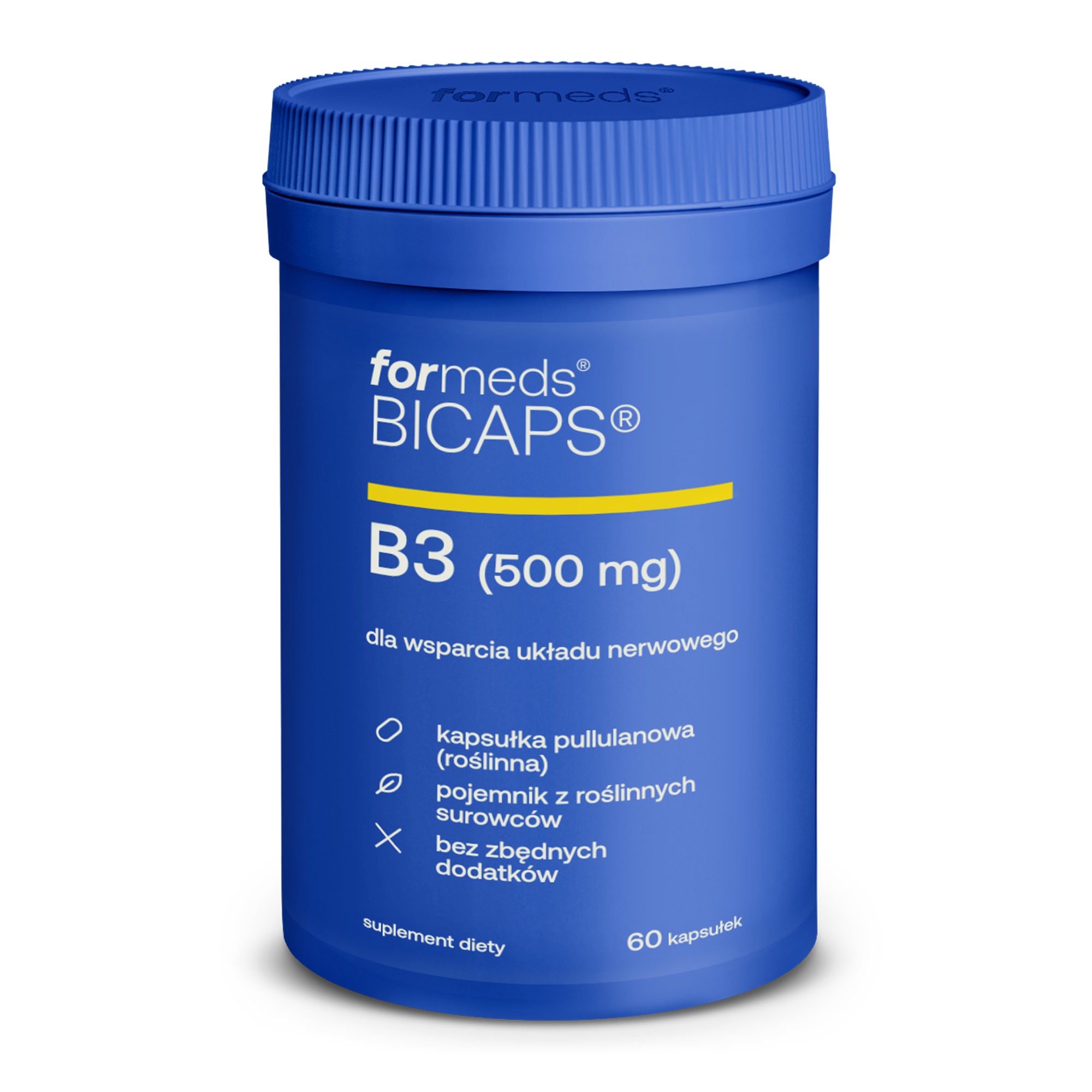 BICAPS B3 Witamina B3 (Niacyna) 500 mg, 60 kaps. – ForMeds