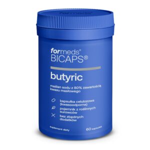 BICAPS Butyric – maślan sodu (kwas masłowy), 60 kaps. – ForMeds