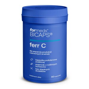 BICAPS Ferr C Żelazo + Witamina C, 60 kaps. – Formeds