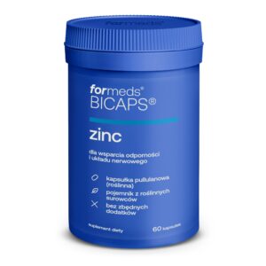 BICAPS Zinc 15 (Cytrynian cynku + miedź), 60 kaps. – ForMeds