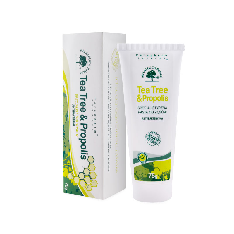 Tea Tree Pasta do zębów z propolisem (bez fluoru), 75 g – Melaleuca